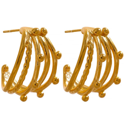 Bold Textured Earrings