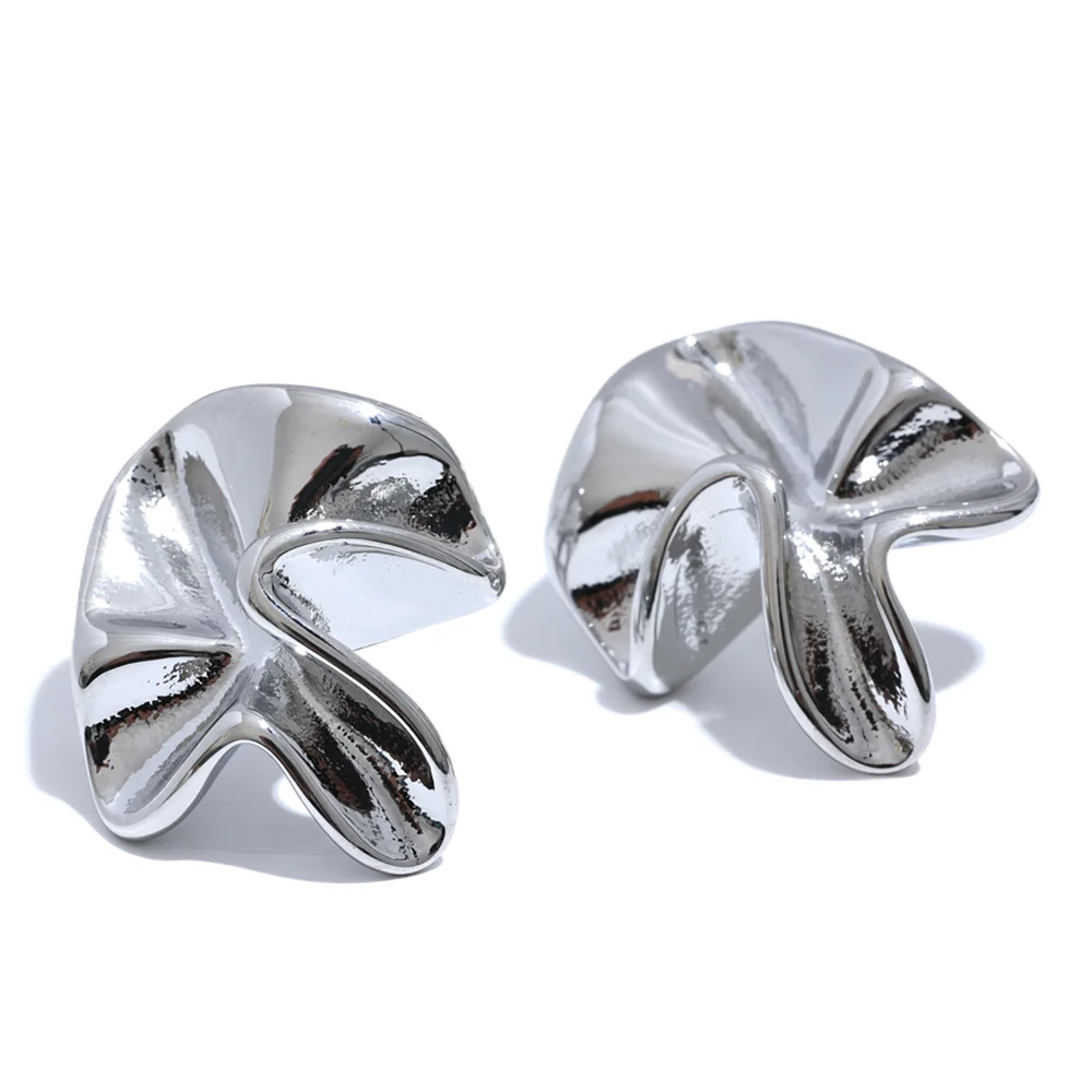 Irregular Flower Stud Earrings