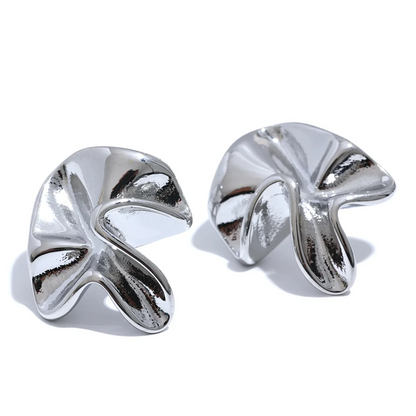 Irregular Flower Stud Earrings