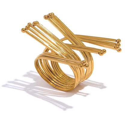 Stainless Steel Gold Color Ring