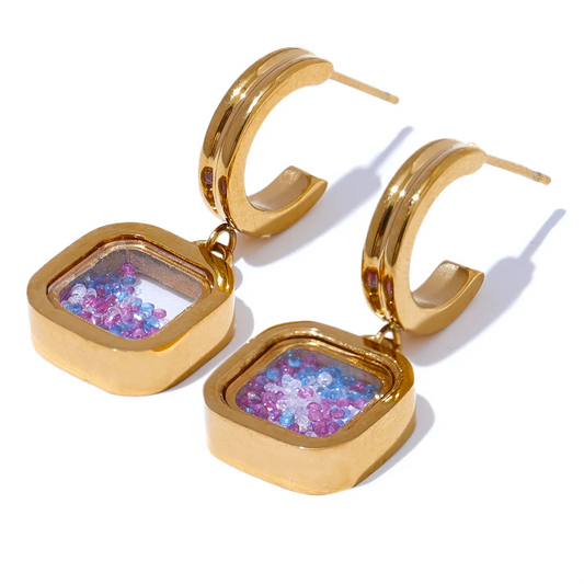 Crystal Drop Dangle Earrings
