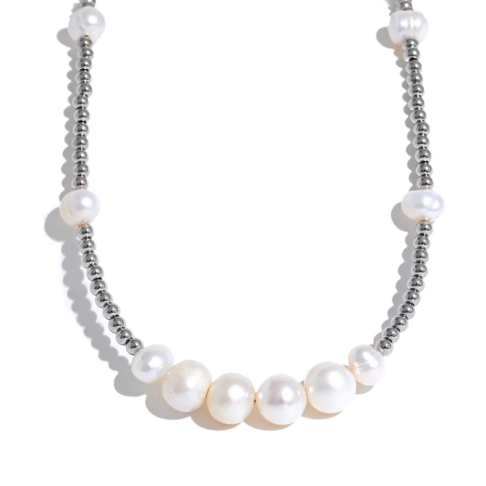Beads Pearl Chain Necklace