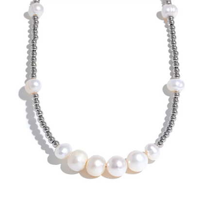Beads Pearl Chain Necklace