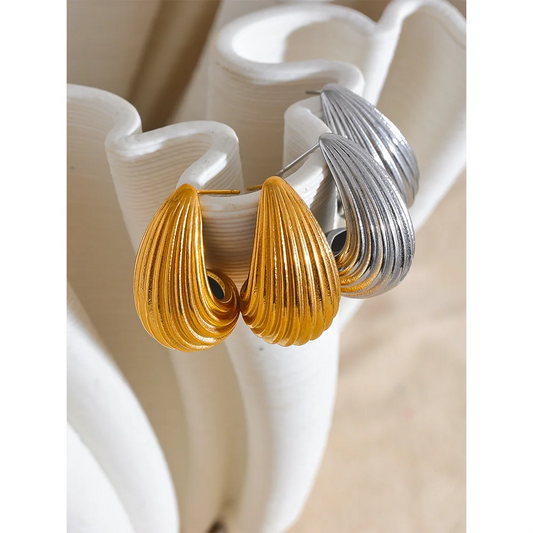 Stripe Half Empty Earrings