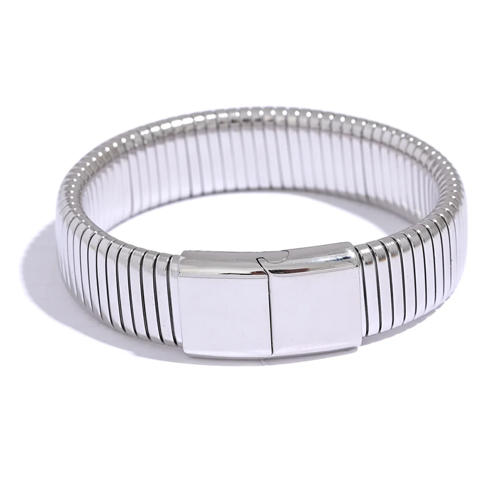 Wide Cuban Chain Bracelet