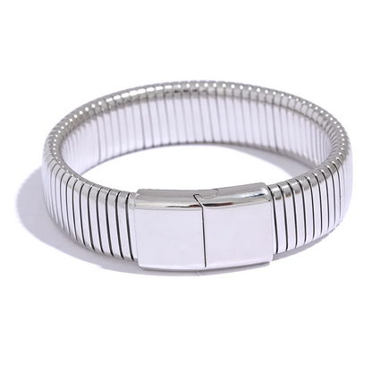 Wide Cuban Chain Bracelet