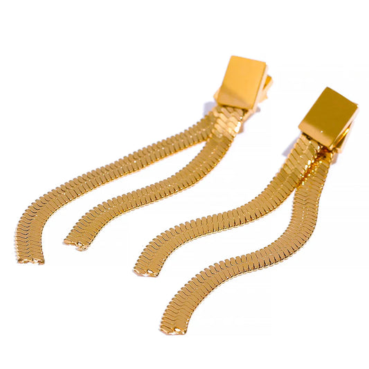 Dangle chain earrings