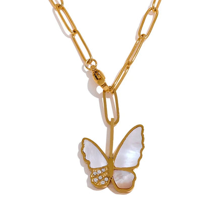 Gold Butterfly Necklace
