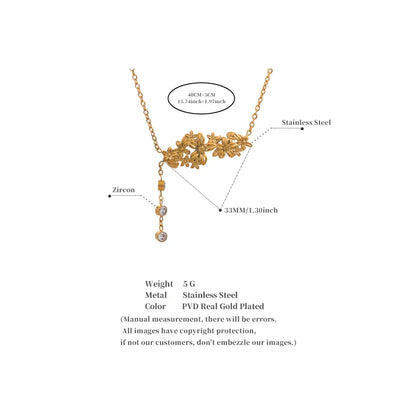 Gold Flower Necklace