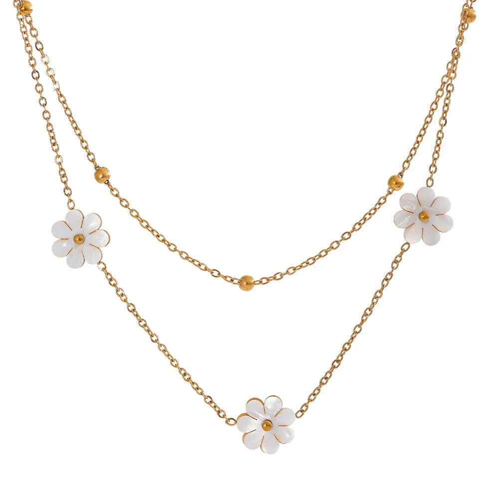 Double Strand Pearl Necklace