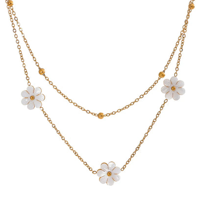 Double Strand Pearl Necklace