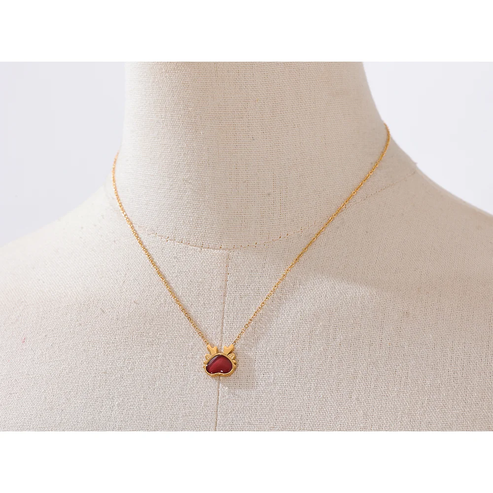 Red Dragon Pendant Necklace