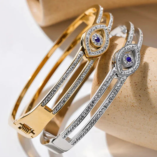 Silver Evil Eye Bracelet