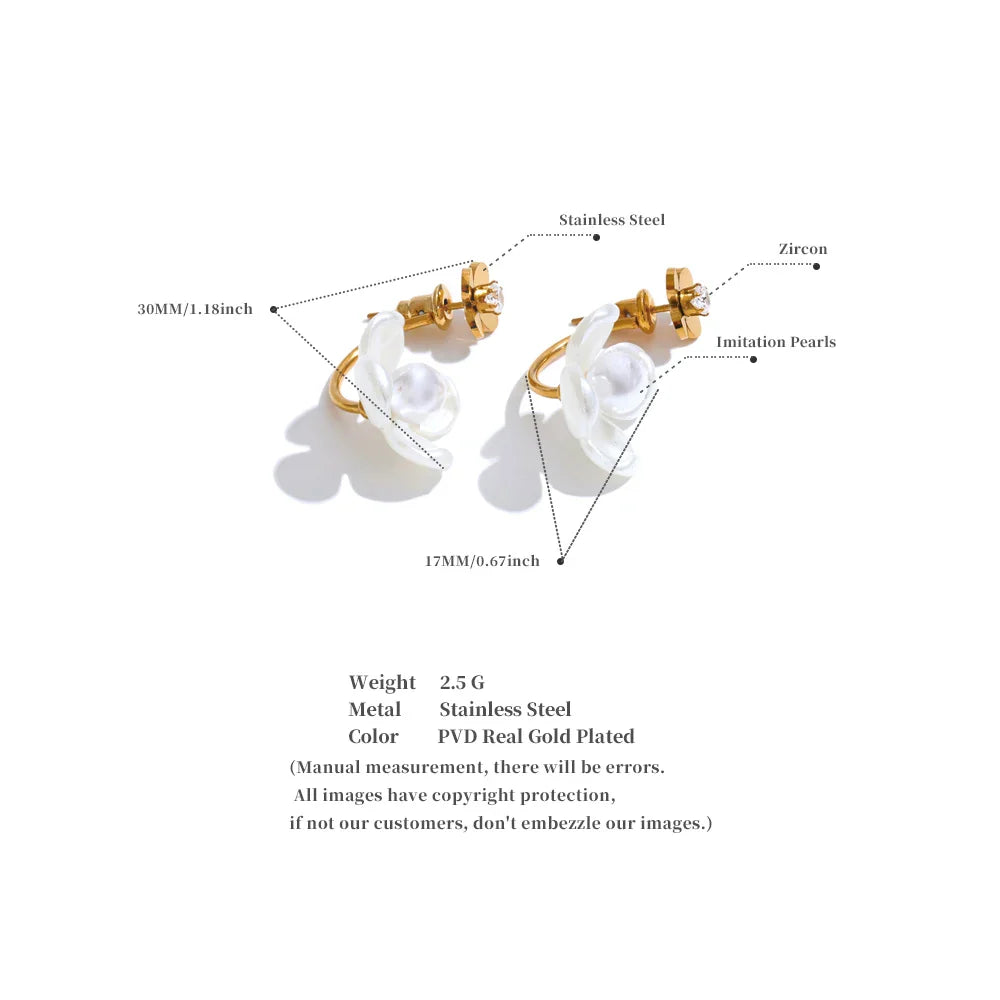 Flower Drop Earrings