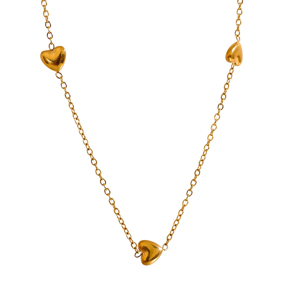 Tiny Gold Heart Necklace