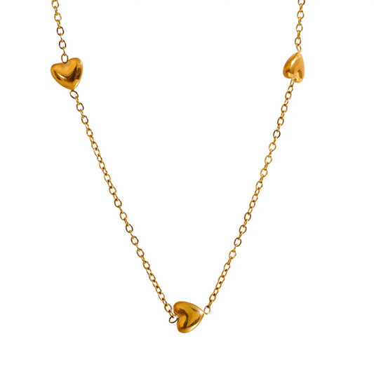Tiny Gold Heart Necklace