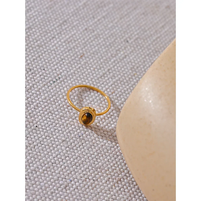 Thin gold ring