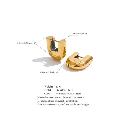 U Shaped earrings