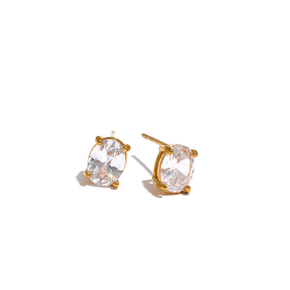 White Green Cubic Zirconia Adjustable Ring