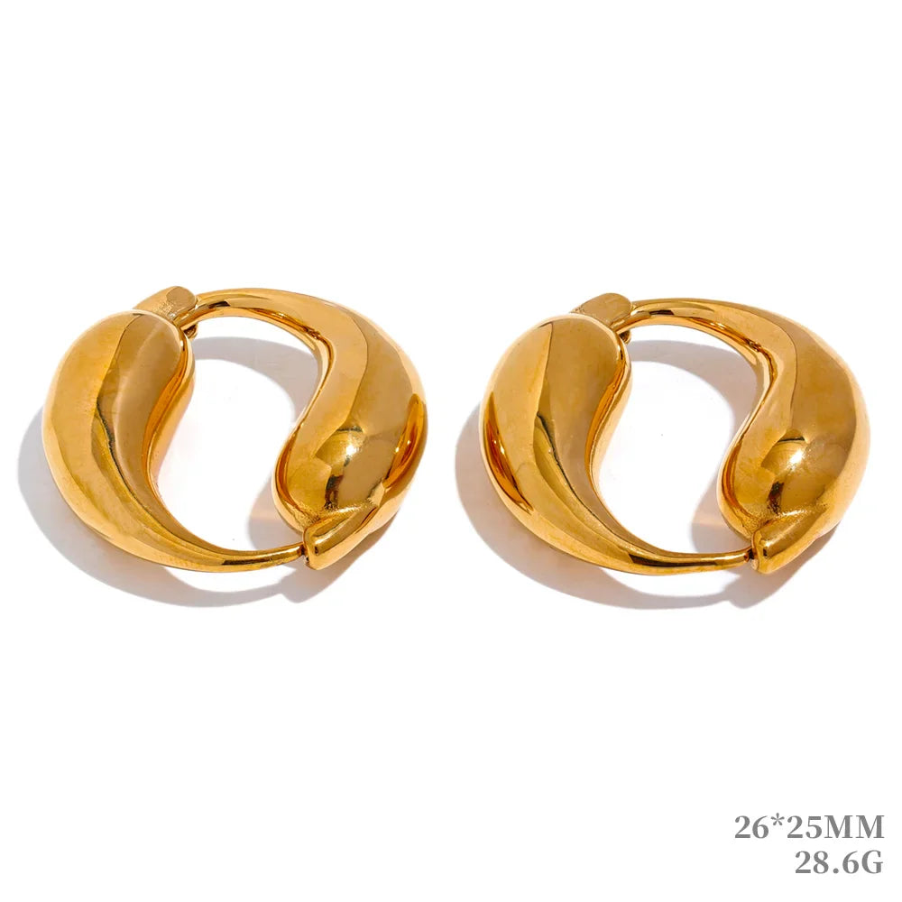 Water Drop Fashion Hollow Stud Earrings
