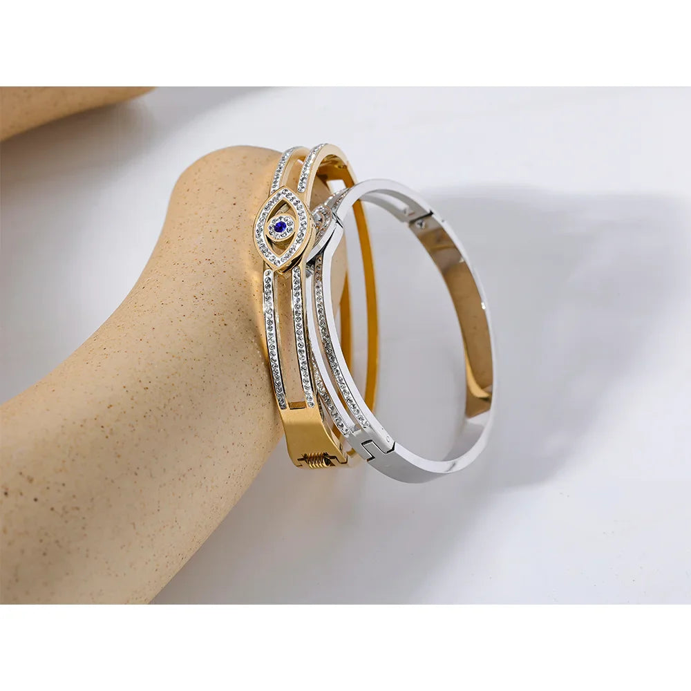 Silver Evil Eye Bracelet