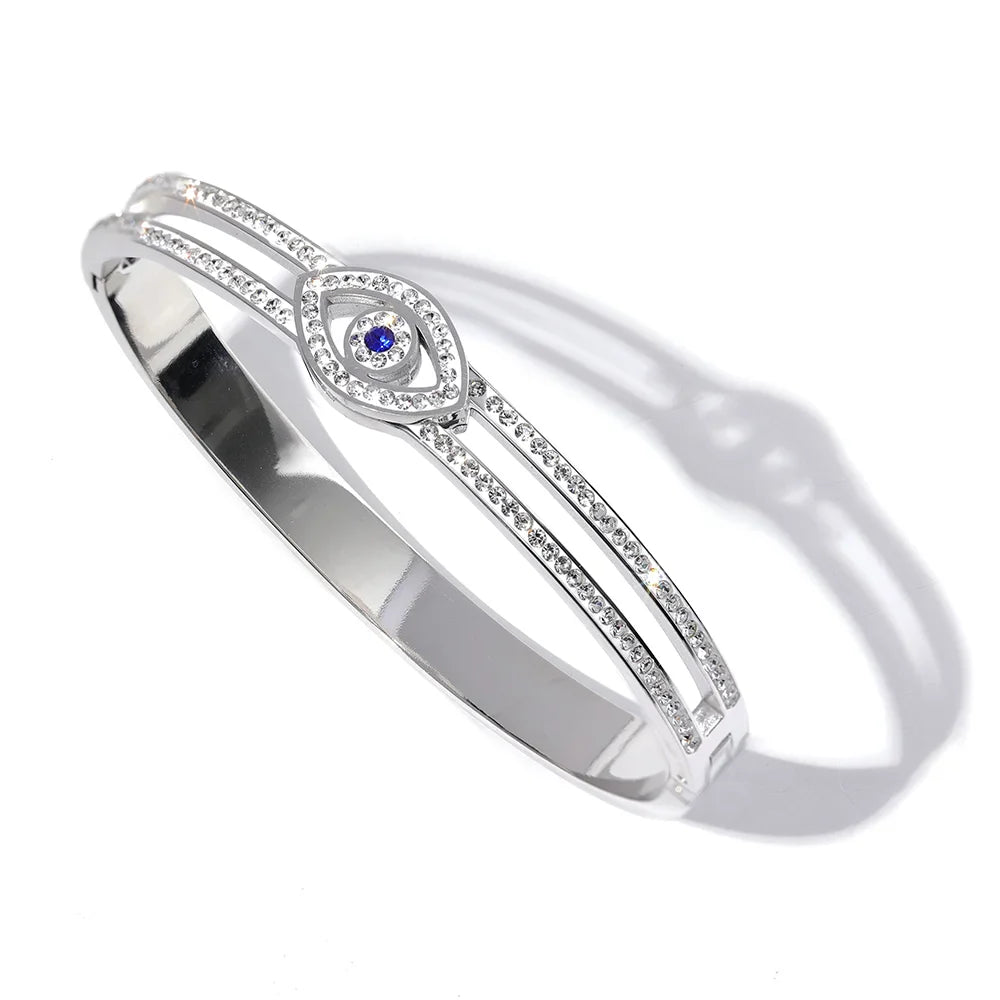 Silver Evil Eye Bracelet