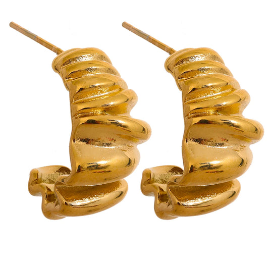 Wrinkle Geometric Earrings