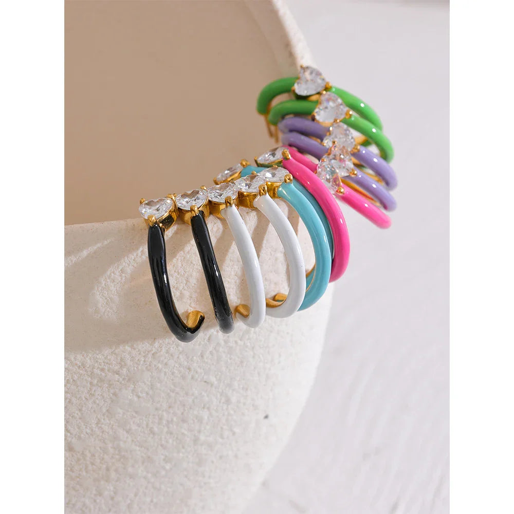 Heart Hoop Earrings