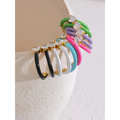 Heart Hoop Earrings