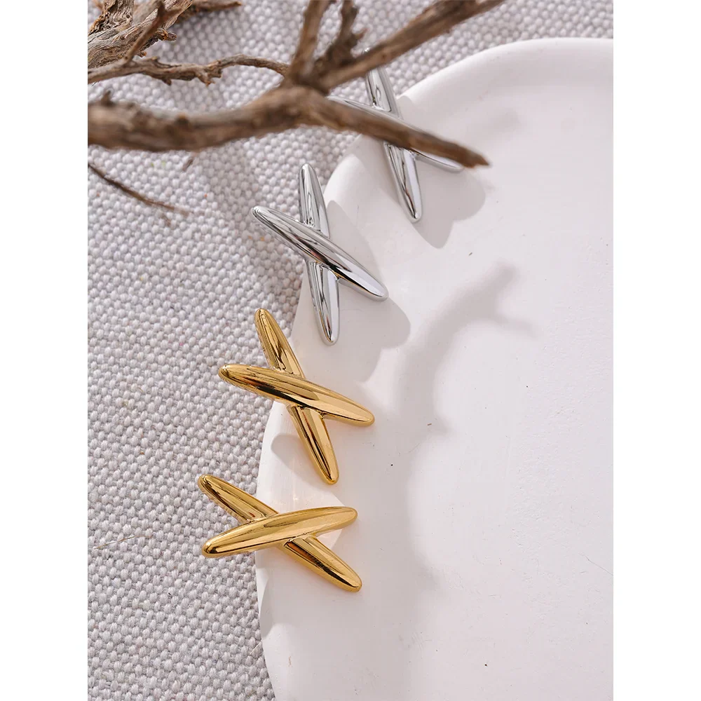 X Stud Earrings