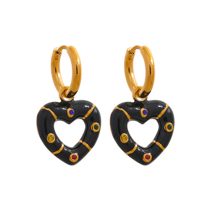 Pink Heart Earrings