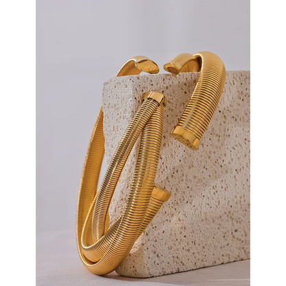 Thick Gold Choker Necklace