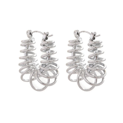Hollow Gold Hoop Earrings