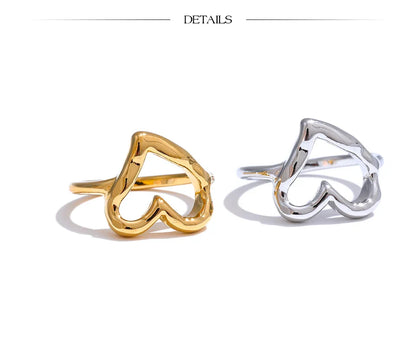 Gold Heart Ring
