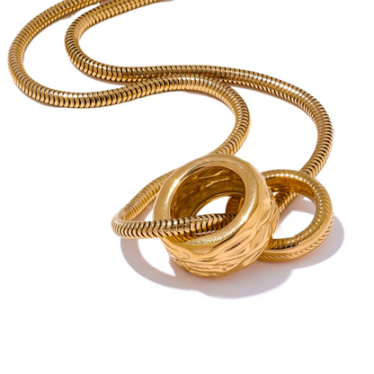 Valentine's Day Double Ring Necklace