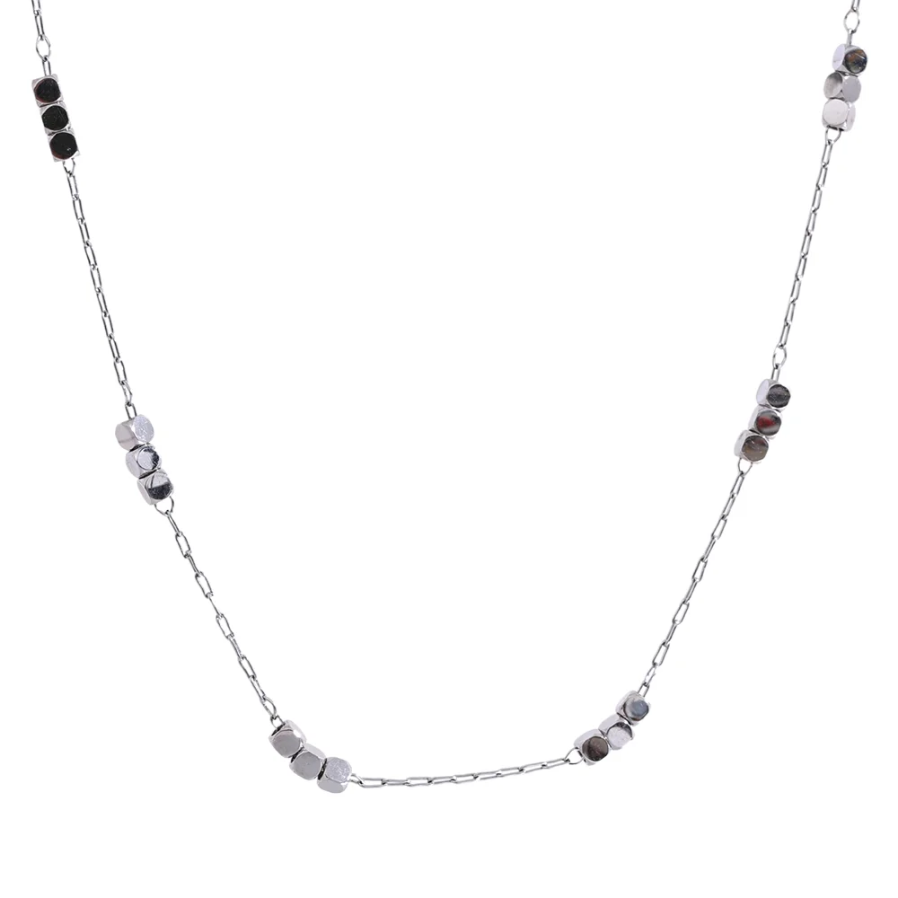 Square Polished Chain Necklace