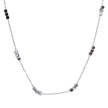 Square Polished Chain Necklace