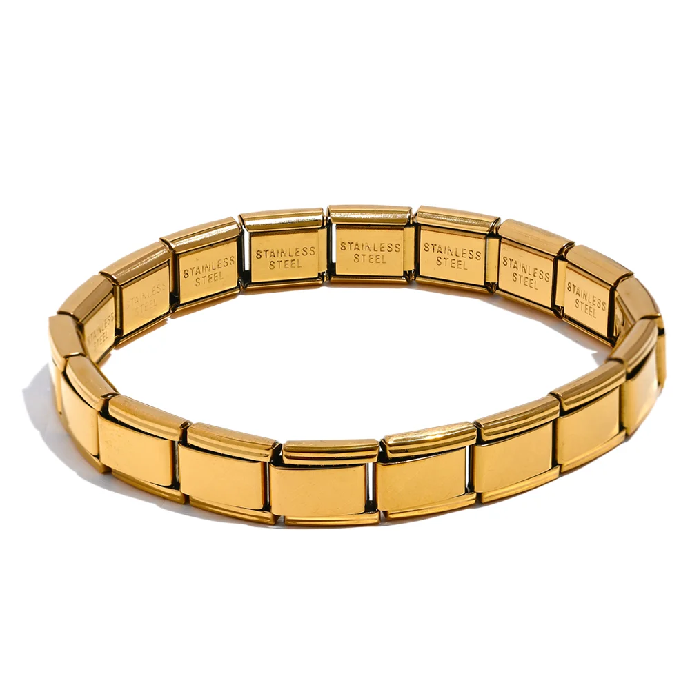 Square Metal Elastic Bracelet