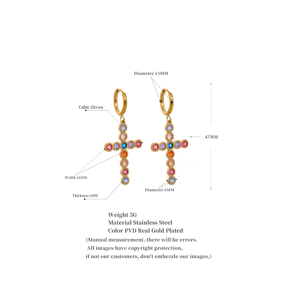 Cross earrings
