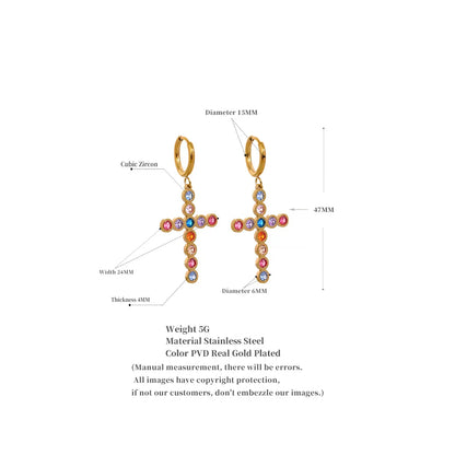 Cross earrings