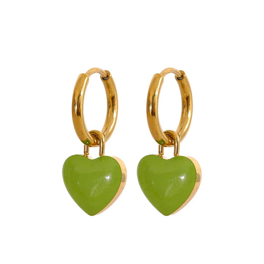 Heart Drop Earrings