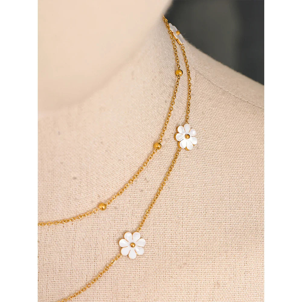 Double Strand Pearl Necklace