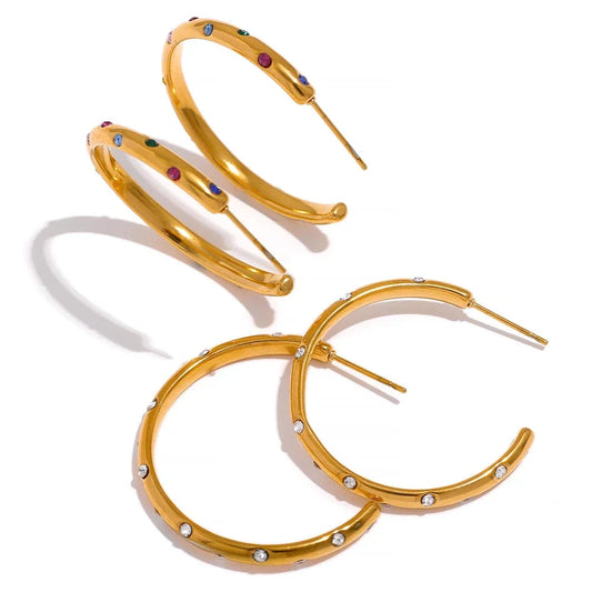 Big round earrings
