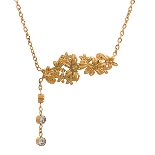 Gold Flower Necklace