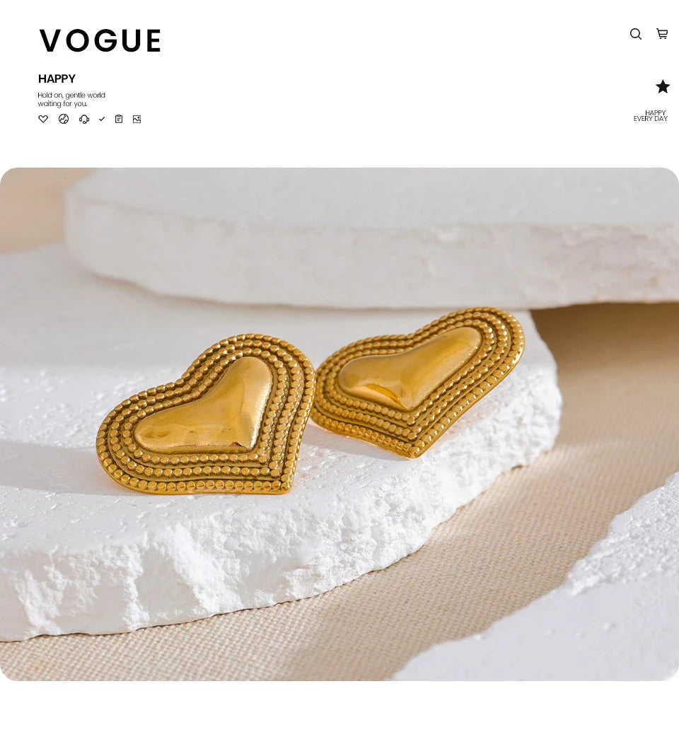 Heart shaped earrings