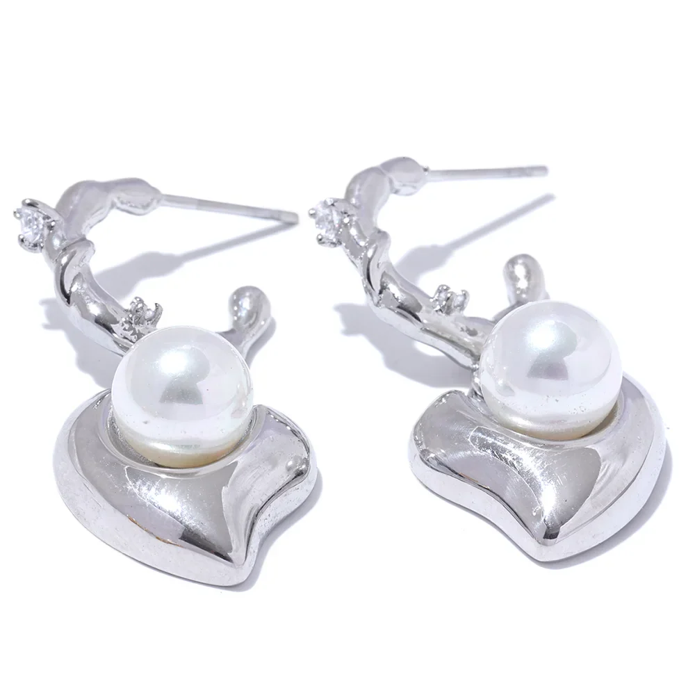 Heart Drop Earrings