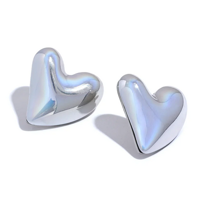 Resin Heart Studs