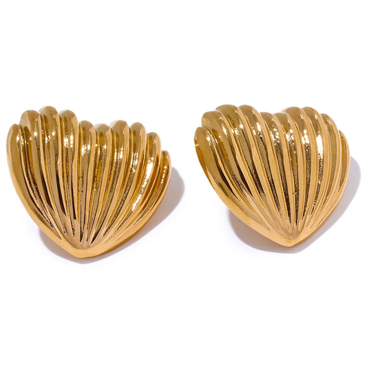 Heart Stud Earrings