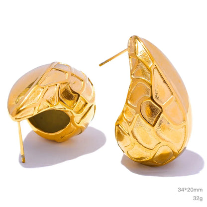 Water Drop Fashion Hollow Stud Earrings