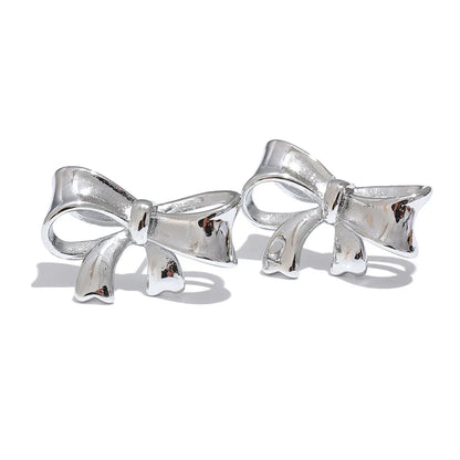 Waterproof Bow Knot Stud Earrings